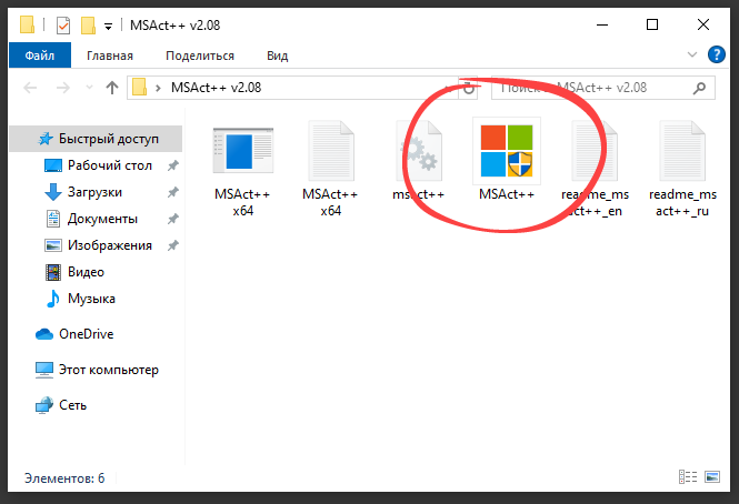Процесс запуска MSAct++